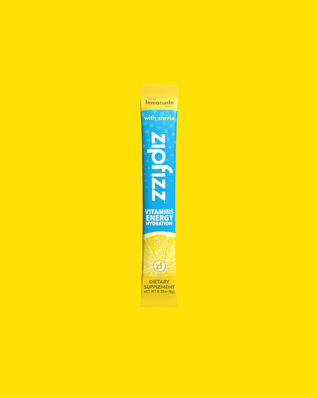 Zipfizz vitamin energy supplement packet.
