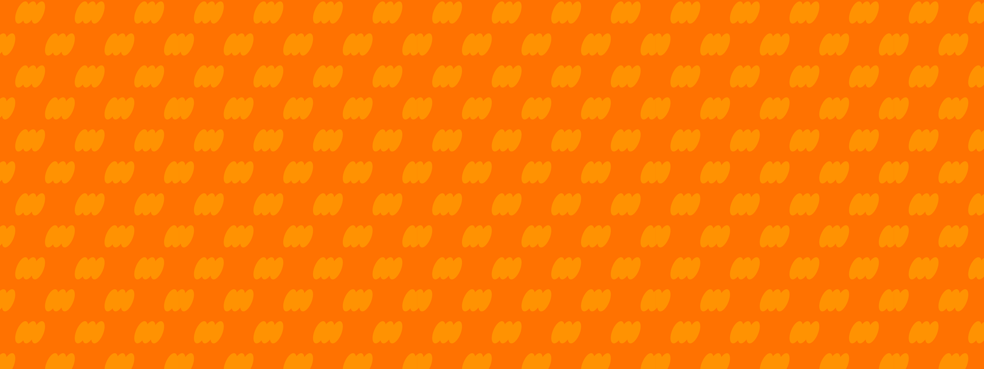 Orange background with a subtle geometric pattern
