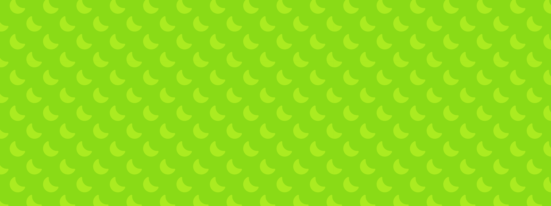 Pattern of yellow cresent on a green background