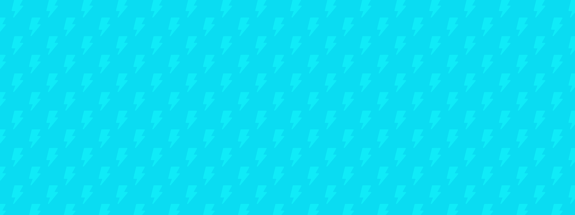 Solid blue color lighting bolts