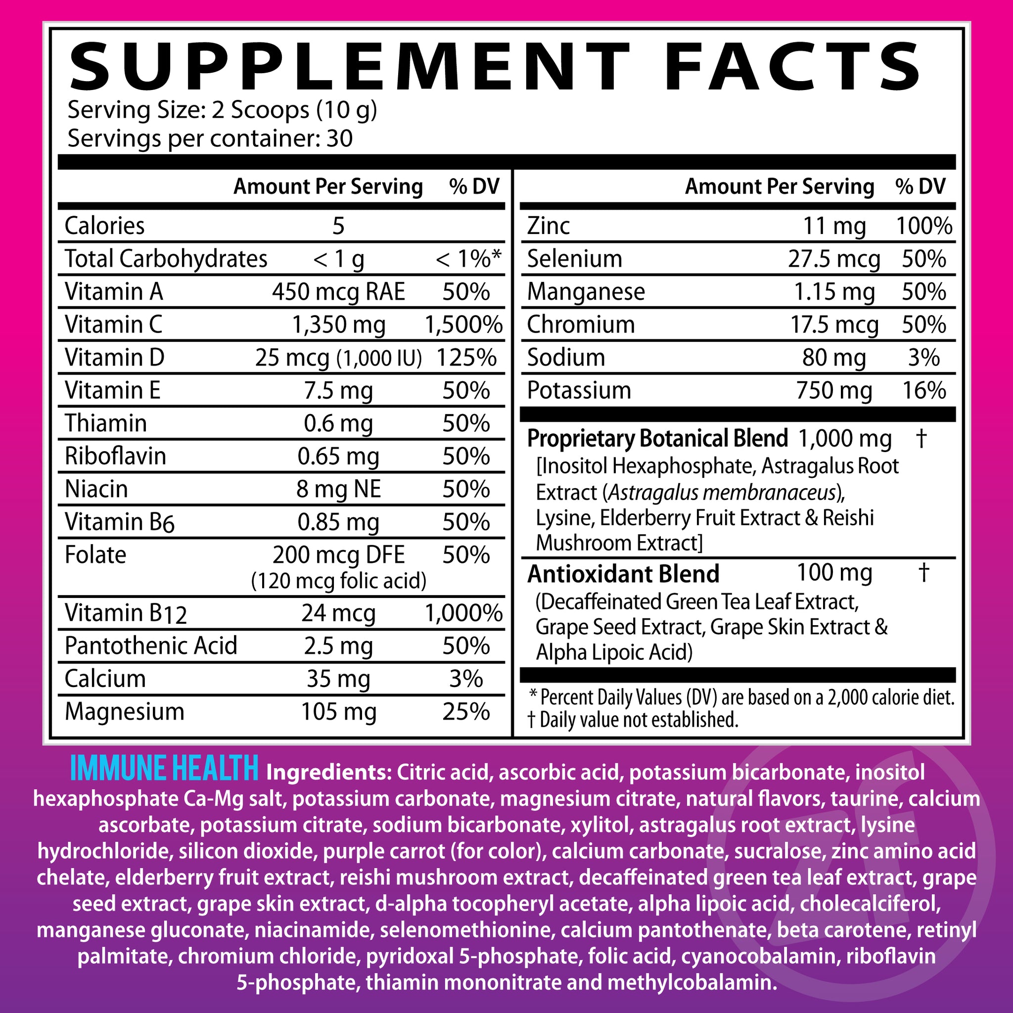 Zipfizz Immune Health Berry Flavor Zipfizz Corp