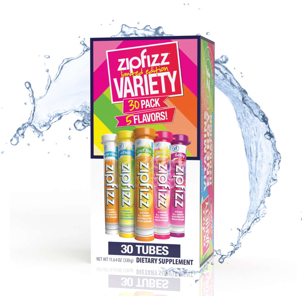 Zipfizz Energy Powders Zipfizz Corp 30 Count V5 Box With Splash 