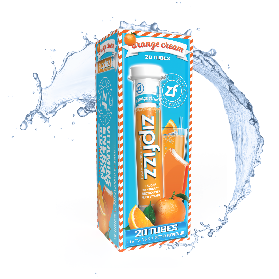 Zipfizz Vitamins Energy Hydration Zipfizz Corp OrangeCream 